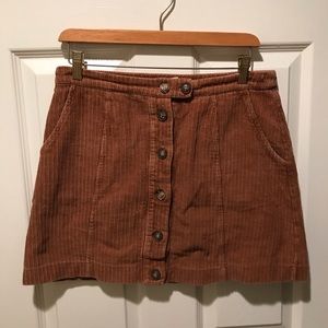 Love Riche brown corduroy mini skirt